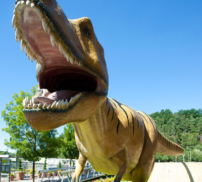 Dinosaur at the Garden Fair