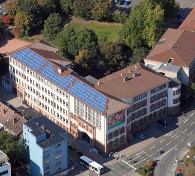 Luftaufnahme Burggymnasium