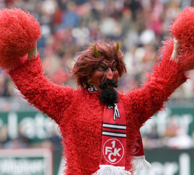 Maskottchen des 1. FC Kaiserslautern 'Roter Teufel'