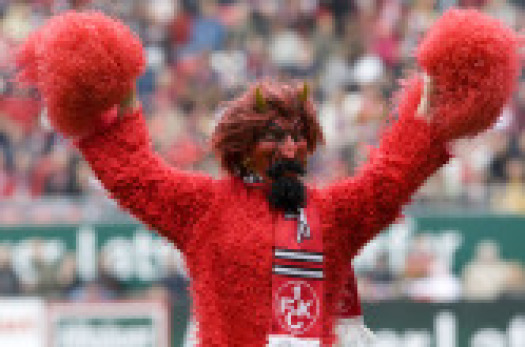 Maskottchen des 1. FC Kaiserslautern 'Roter Teufel' © view - die agentur