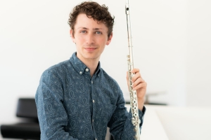 Matthieu Grandola mit Querflöte