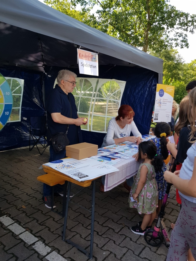 An der Spielstation des Beirats. © Beirat Migration und Integration