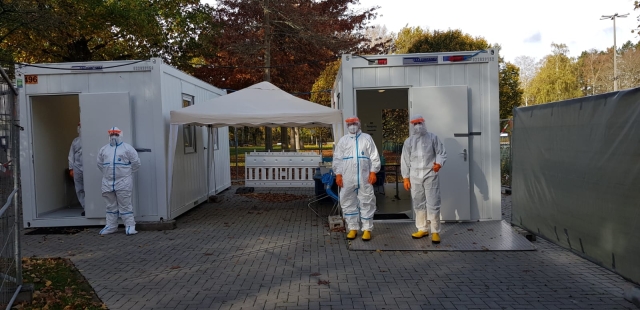 Das Corona-Testzentrum am Warmfreibad  @ Stadt Kaiserslautern 