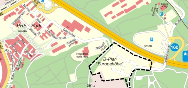 Lageplan Europahöhe, Erweiterung 1