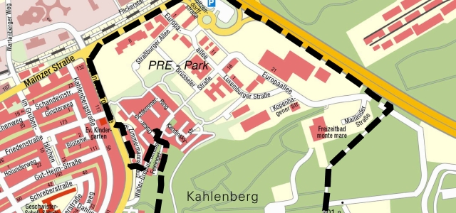 PRE-Park, Lageplan