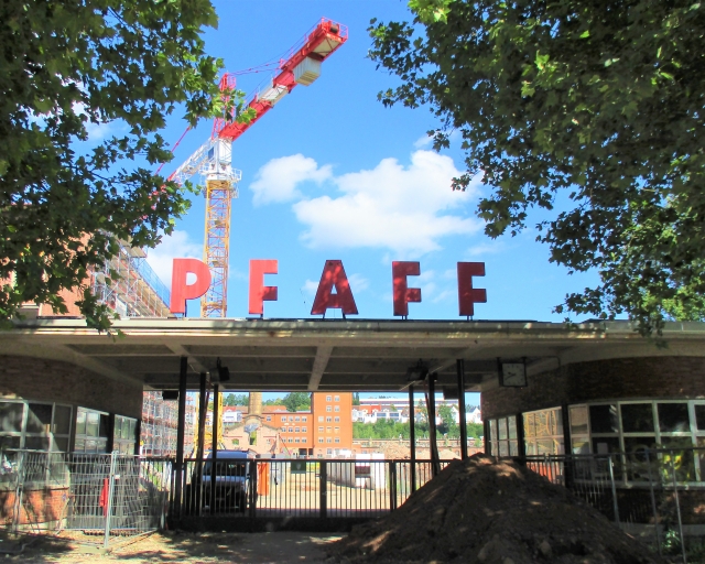 Eingangspforte Pfaffgelände © Stadt Kaiserslautern