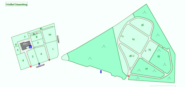 Karte Friedhof Dansenberg