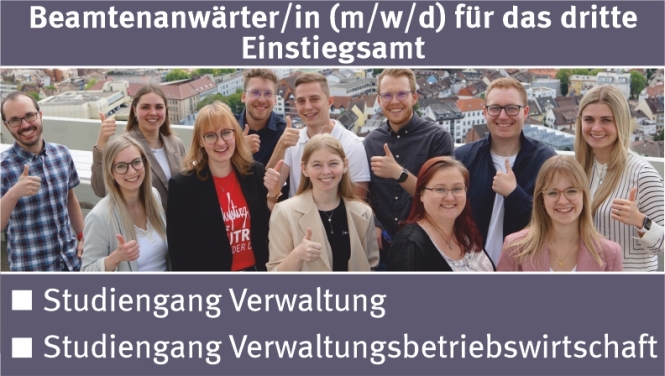 Beamtenanwärter/in (m/w/d) für das dritte Einstiegsamt 