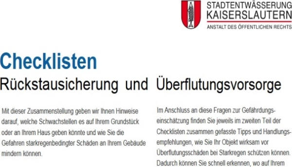 Checkliste STE