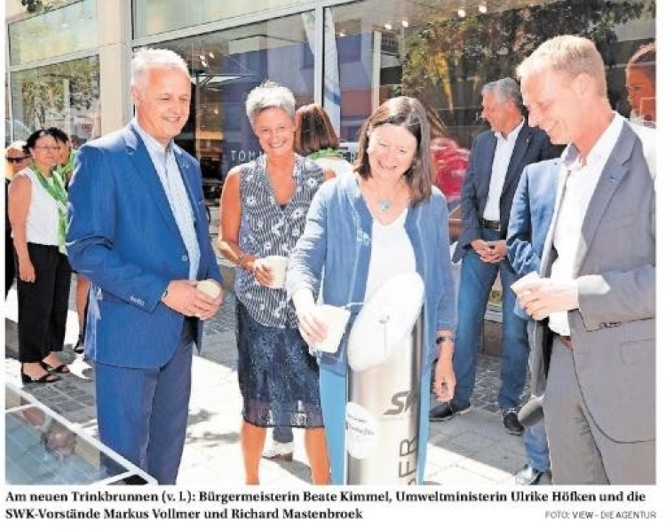 Artikel Trinkwasserspender © Rheinpfalz