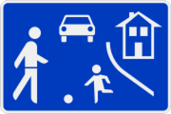 Verkehrsschild Verkehrsberuhigter Bereich