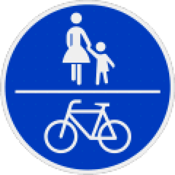 Verkehrsschild Gemeinsamer Verkehrs- und Radweg